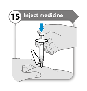 Выполнение инъекции препарата