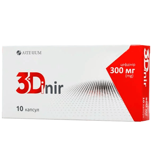 3-Дінір 300 мг, 10 капсул
