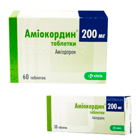 Аміокордин таблетки 200 мг