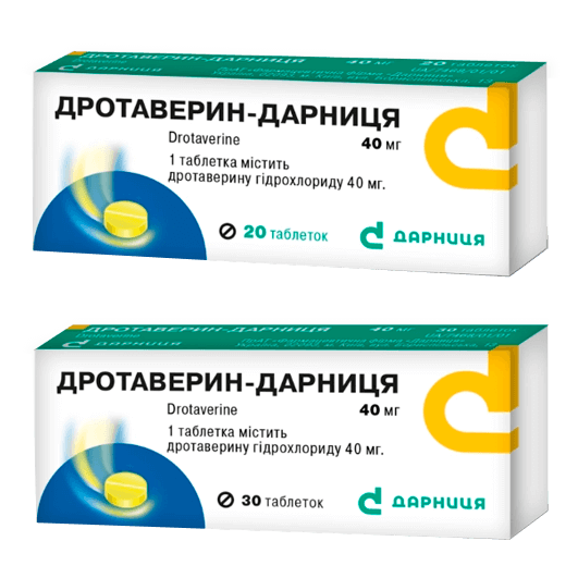 Дротаверин-Дарниця таблетки 40 мг