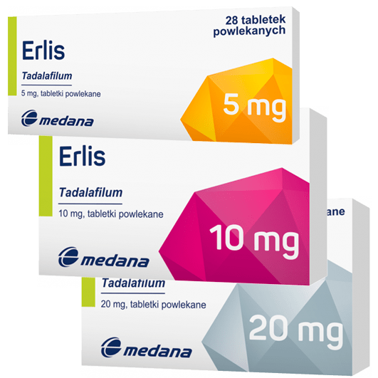 Эрлис таблетки 2,5 мг, 5 мг, 10 мг, 20 мг
