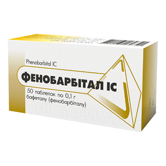 Фенобарбітал ІС таблетки 5 мг, 10 мг, 100 мг