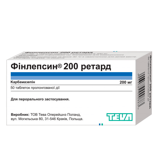 Финлепсин 200 Ретард таблетки 