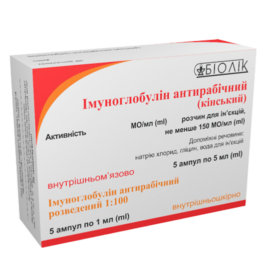 Иммуноглобулин антирабический  Биолек (АО)