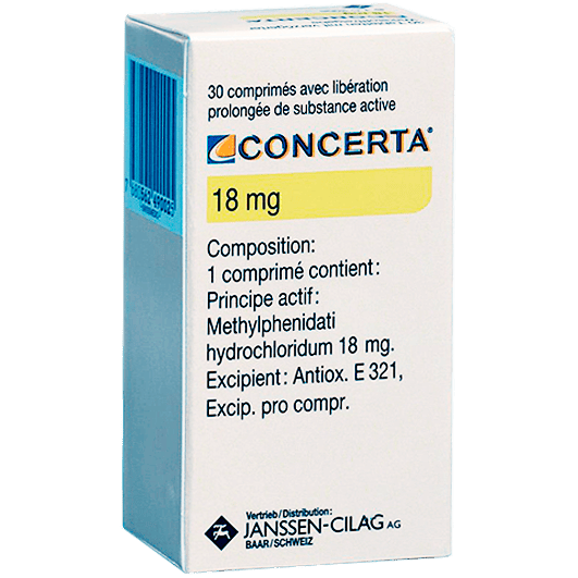 Концерта 18 мг, 30 таблеток