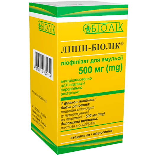 Ліпін-Біолік, ліофілізат 500 мг, 1 флакон