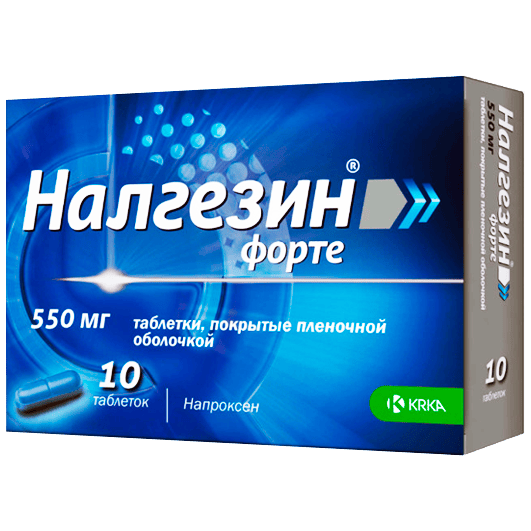 Налгезін Форте 550 мг, 10 таблеток
