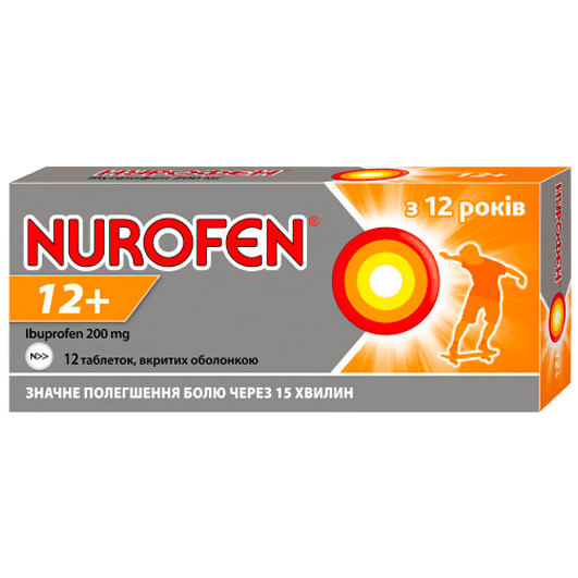 Нурофен 12+ таблетки 200 мг