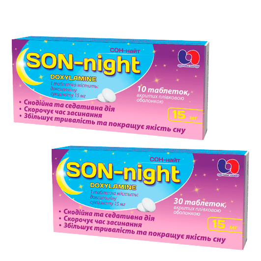Сон-найт таблетки 15 мг