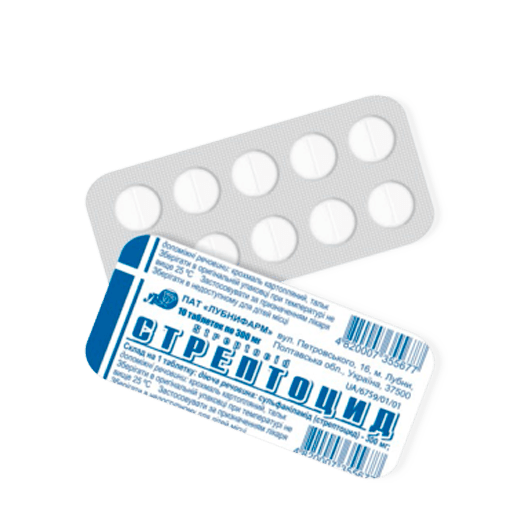 Стрептоцид таблетки 300 мг