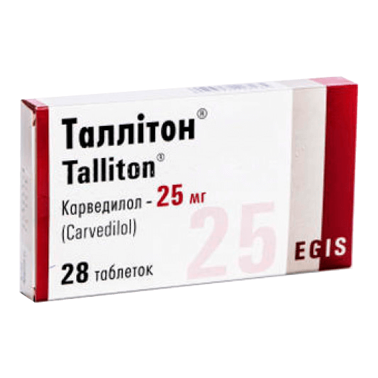 Таллітон таблетки 6,25 мг, 12,5 мг, 25 мг