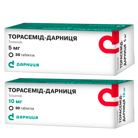 Торасемід-Дарниця таблетки 5 мг, 10 мг