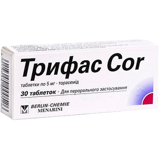 Трифас Сor таблетки 5 мг