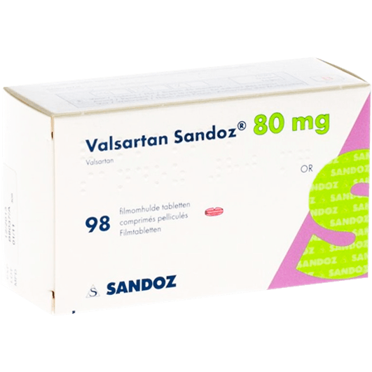 Валсартан Сандоз таблетки 80 мг